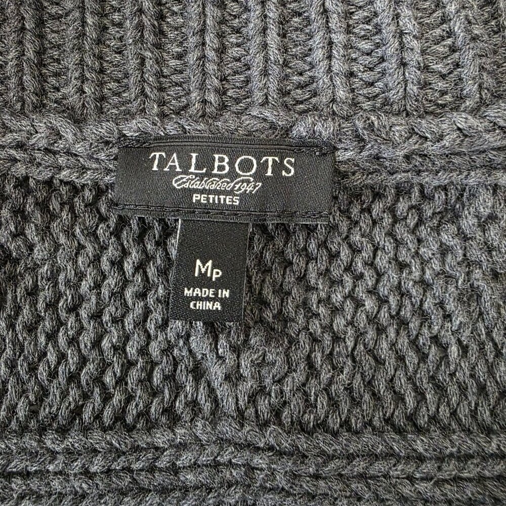 Talbots‎ Women’s Gray Knit Cardigan – Stylish & Comfortable Size Large - Picture 5 of 6